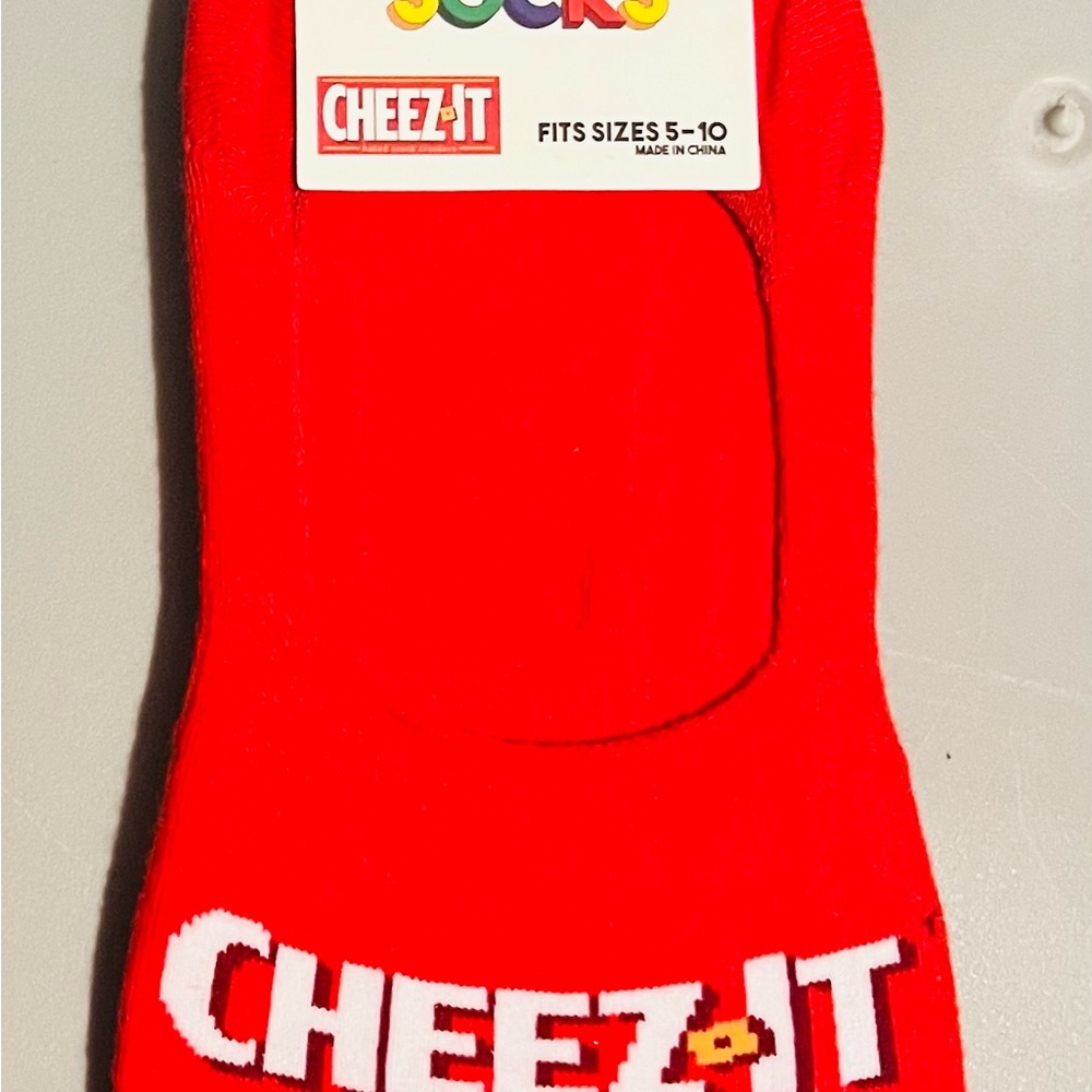Cheez-It No-show Red Socks - New with tags!